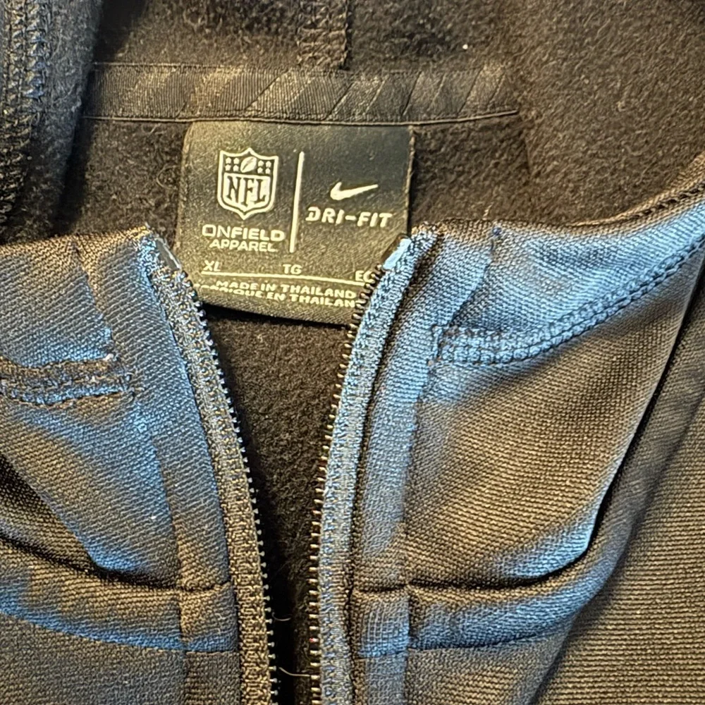 Pittsburgh Steelers NFL Nike Kids XL Black Zip Up Hoodie Hooded Sweatshirt - Picture 6 of 12